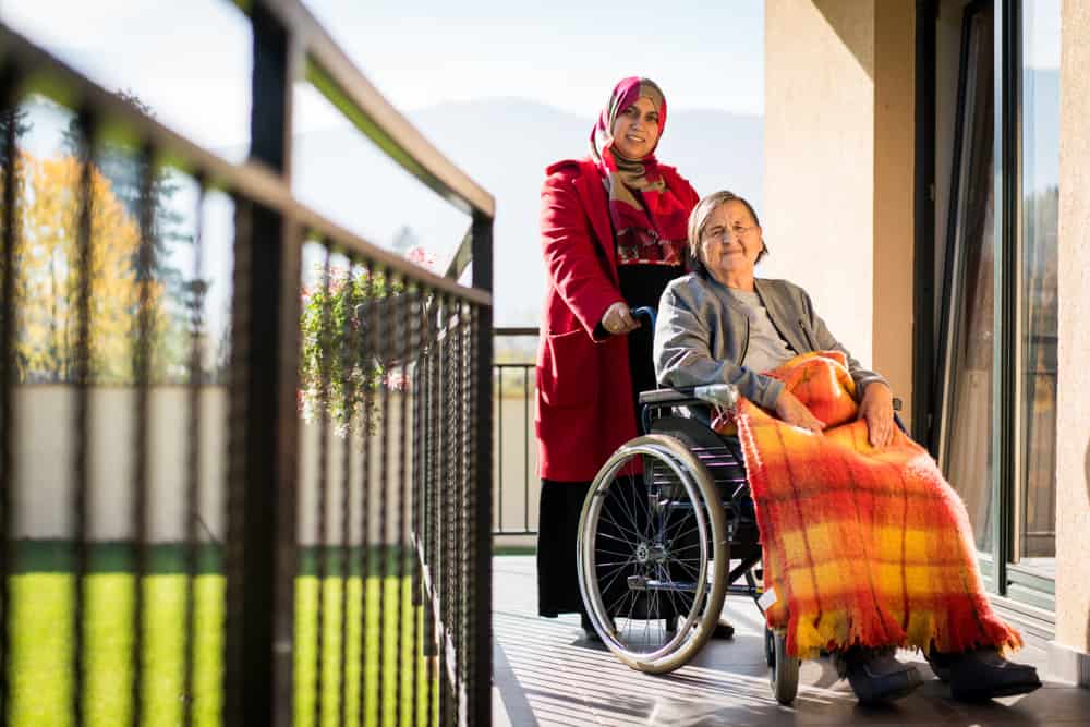 mutual respect: a patient and live in caregiver from various cultural and religious backgrounds