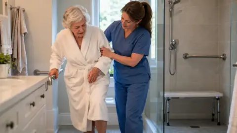 Personal care at home with an Angels Instead caregiver