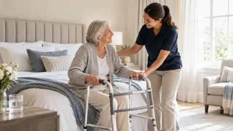 Live-in and 24-hour care at home with an Angels Instead caregiver